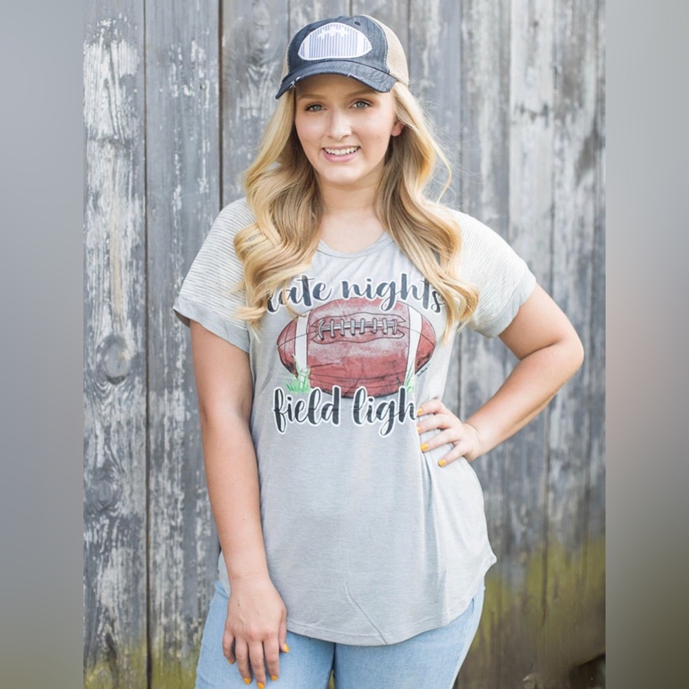 NWT! Late Nights, Field Lights Tee